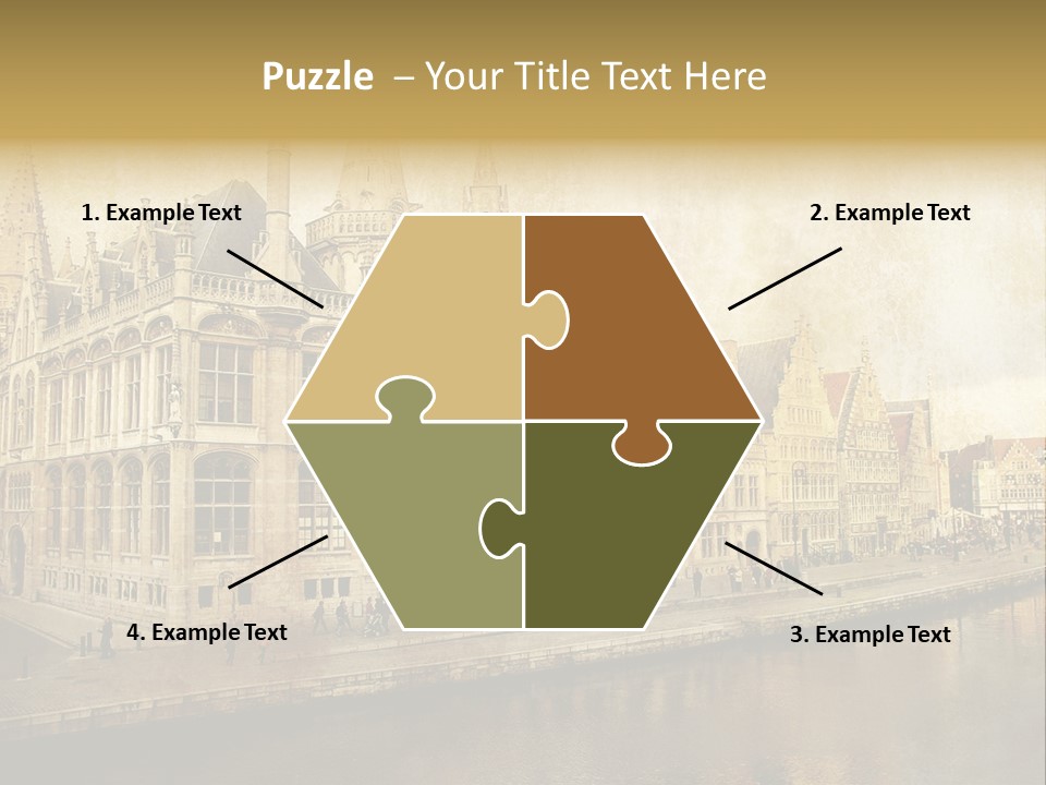 City Clocktower Texture PowerPoint Template