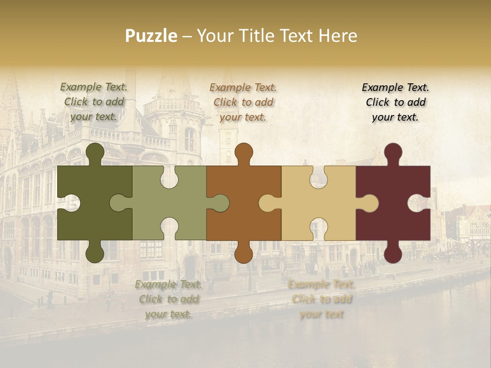 City Clocktower Texture PowerPoint Template