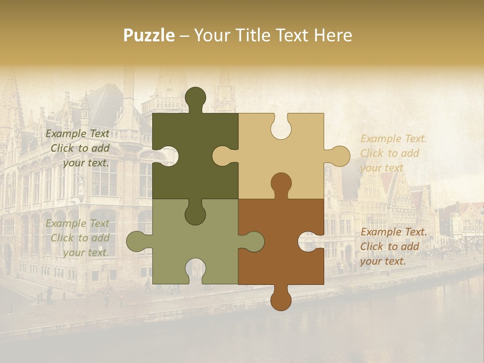 City Clocktower Texture PowerPoint Template