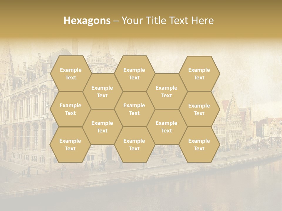City Clocktower Texture PowerPoint Template