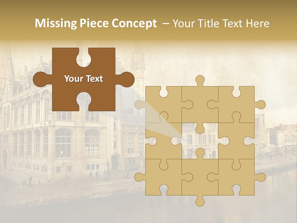 City Clocktower Texture PowerPoint Template