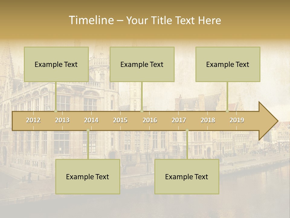 City Clocktower Texture PowerPoint Template