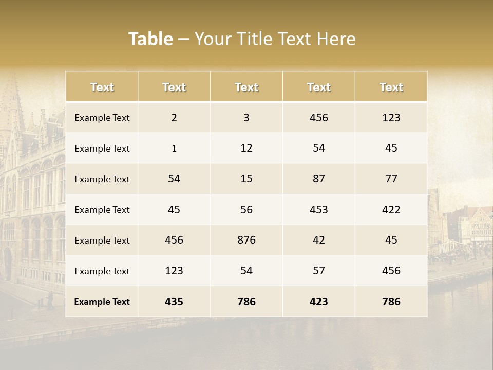 City Clocktower Texture PowerPoint Template