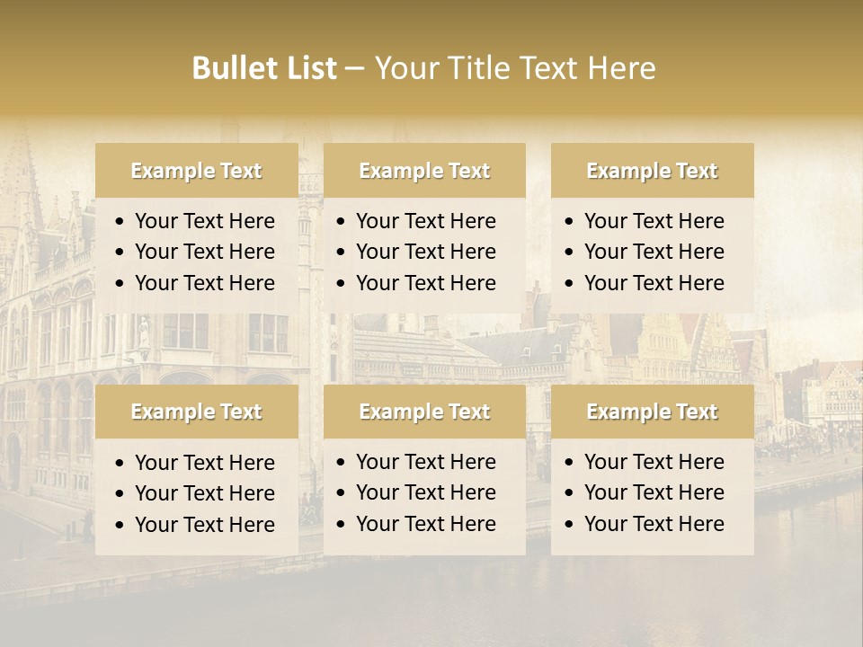 City Clocktower Texture PowerPoint Template