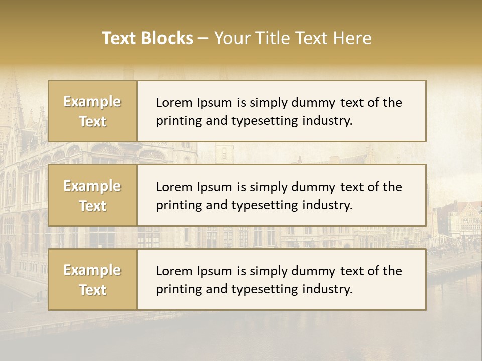 City Clocktower Texture PowerPoint Template