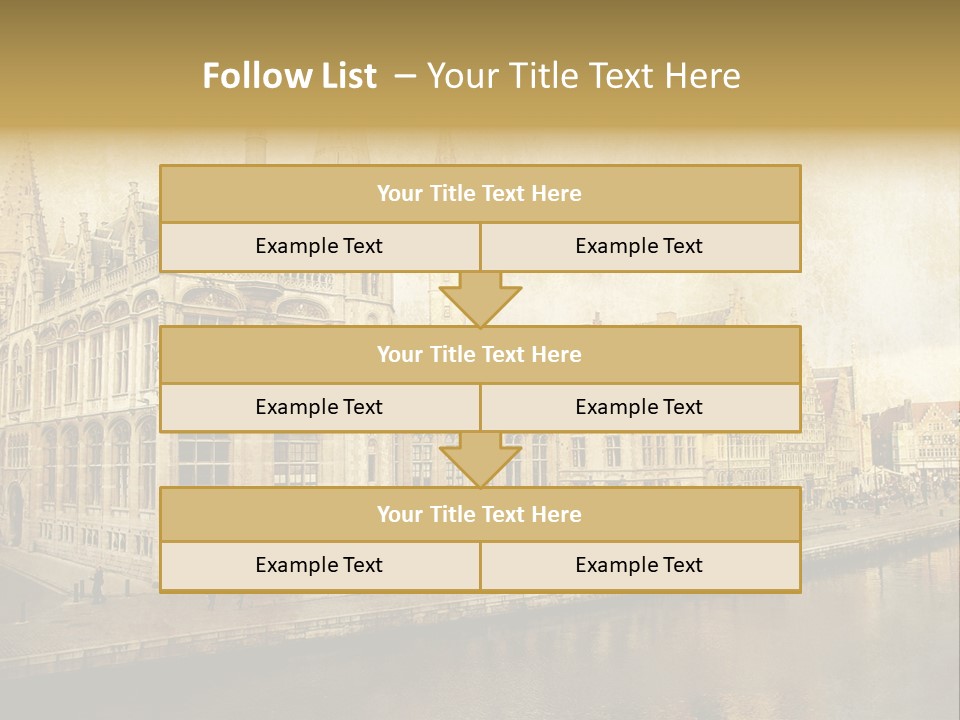 City Clocktower Texture PowerPoint Template