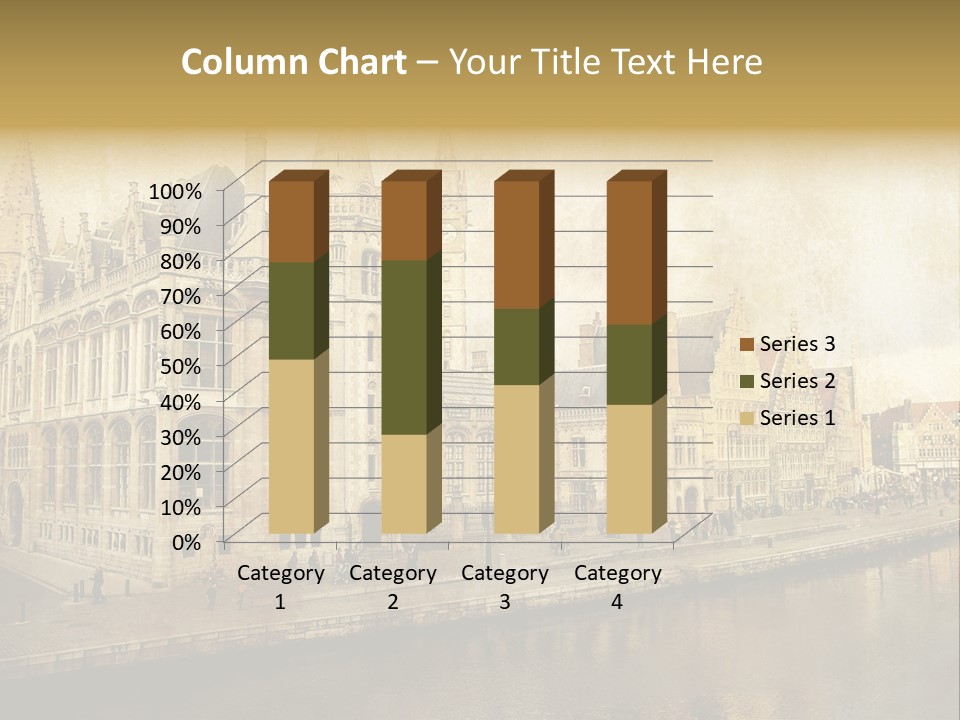 City Clocktower Texture PowerPoint Template