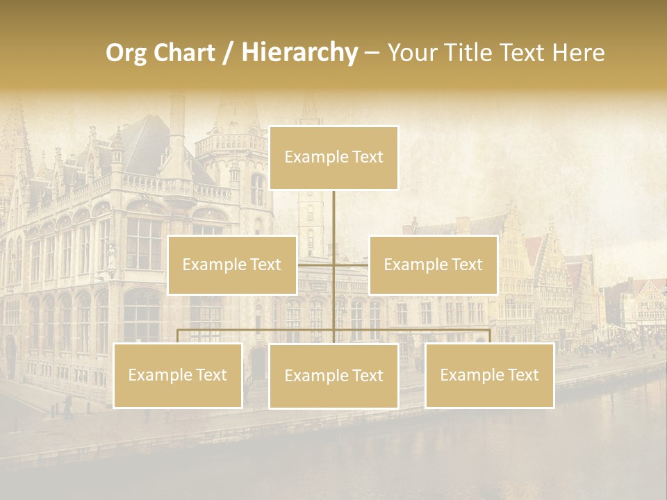 City Clocktower Texture PowerPoint Template