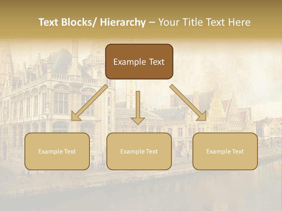 City Clocktower Texture PowerPoint Template