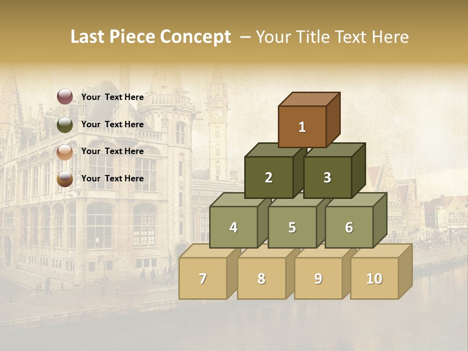 City Clocktower Texture PowerPoint Template