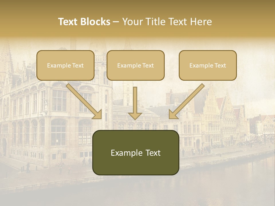 City Clocktower Texture PowerPoint Template