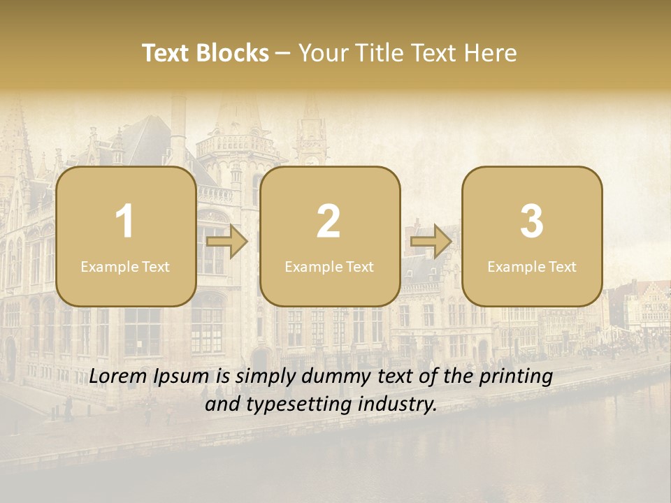 City Clocktower Texture PowerPoint Template