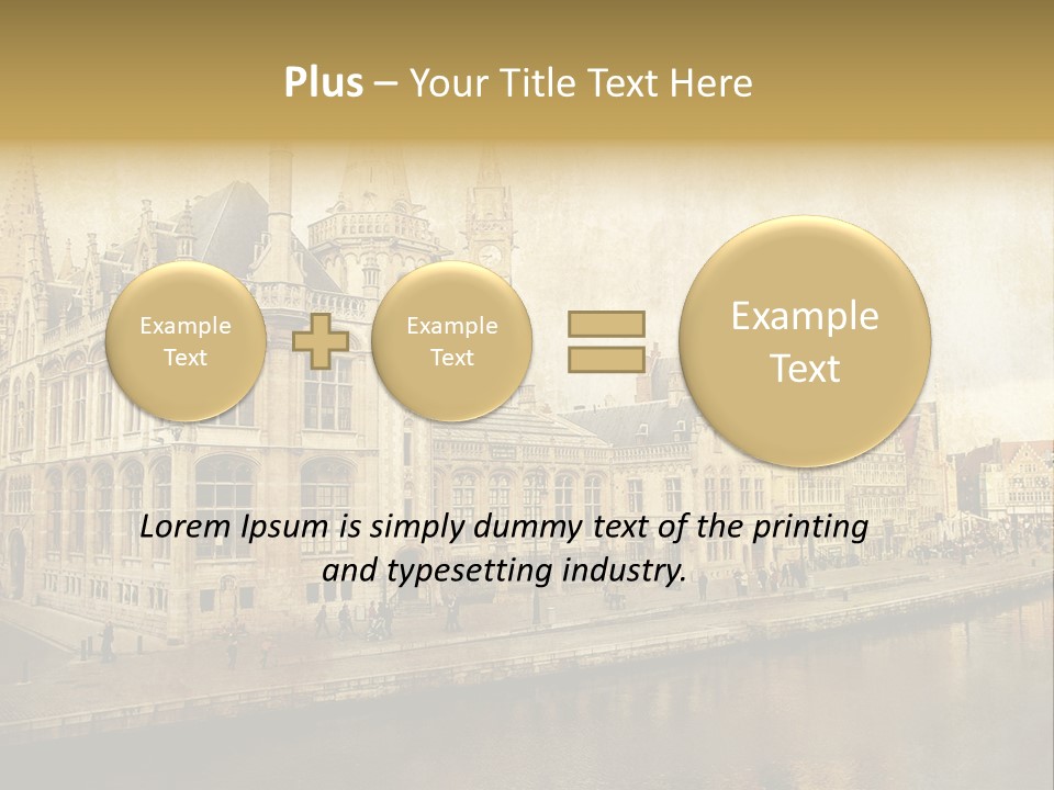 City Clocktower Texture PowerPoint Template