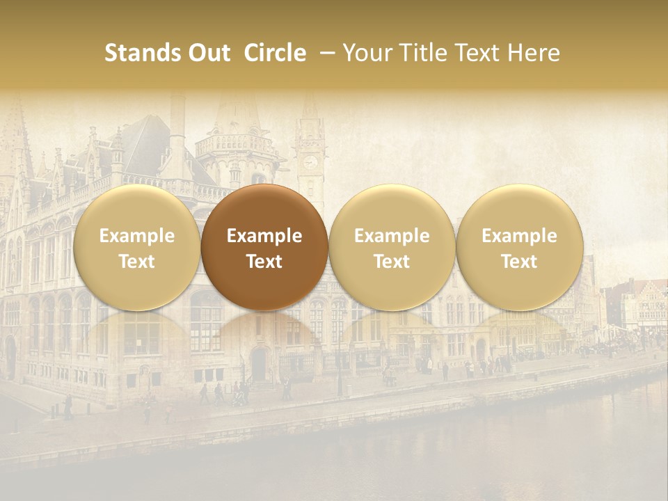 City Clocktower Texture PowerPoint Template