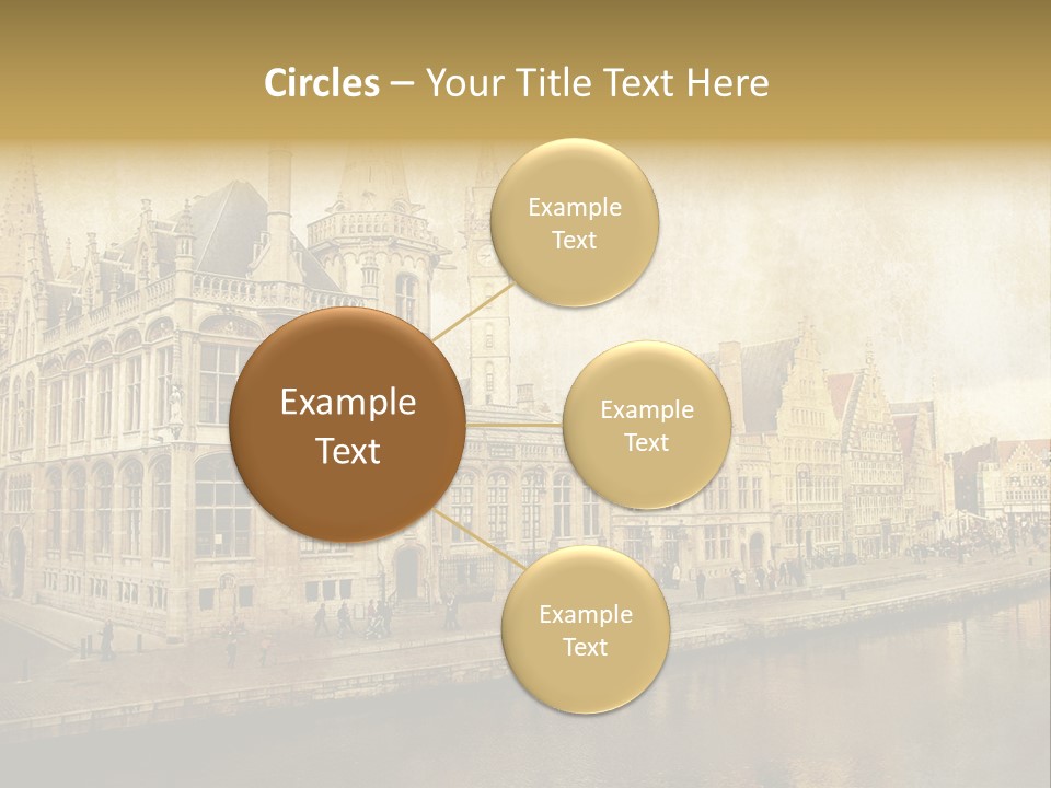 City Clocktower Texture PowerPoint Template
