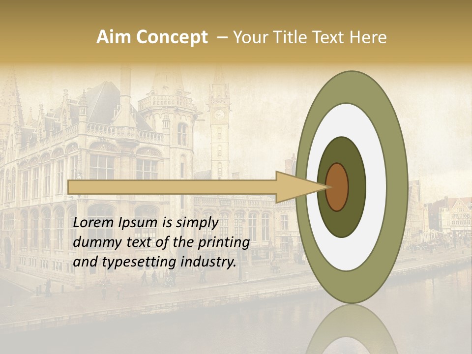 City Clocktower Texture PowerPoint Template