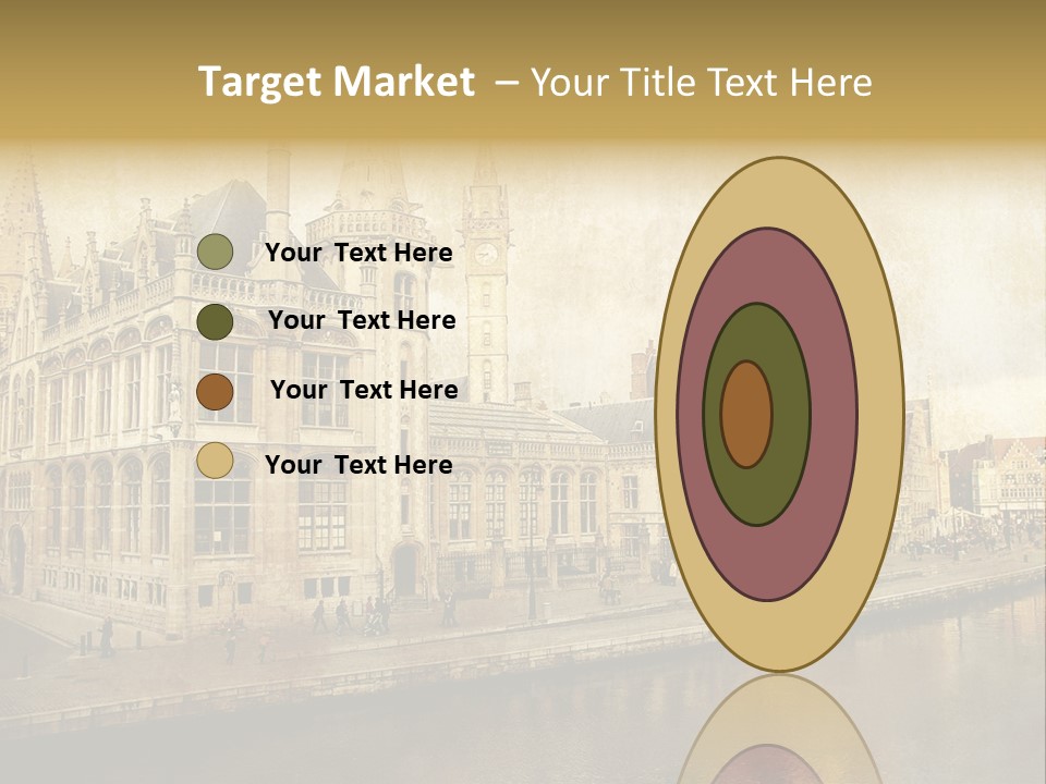 City Clocktower Texture PowerPoint Template