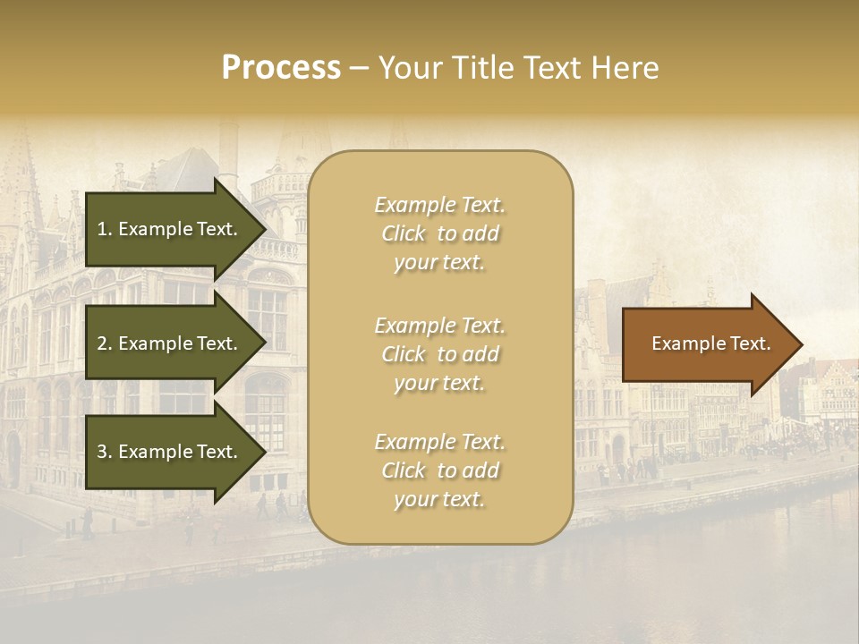 City Clocktower Texture PowerPoint Template