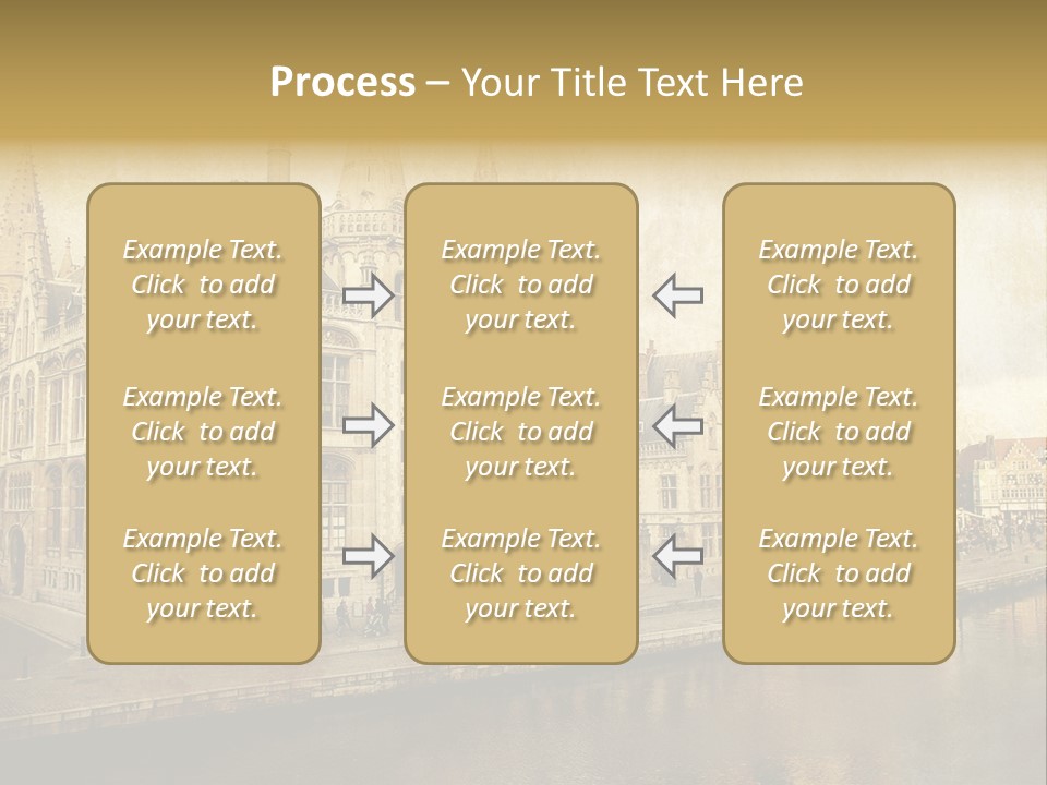 City Clocktower Texture PowerPoint Template