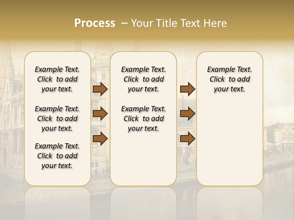 City Clocktower Texture PowerPoint Template