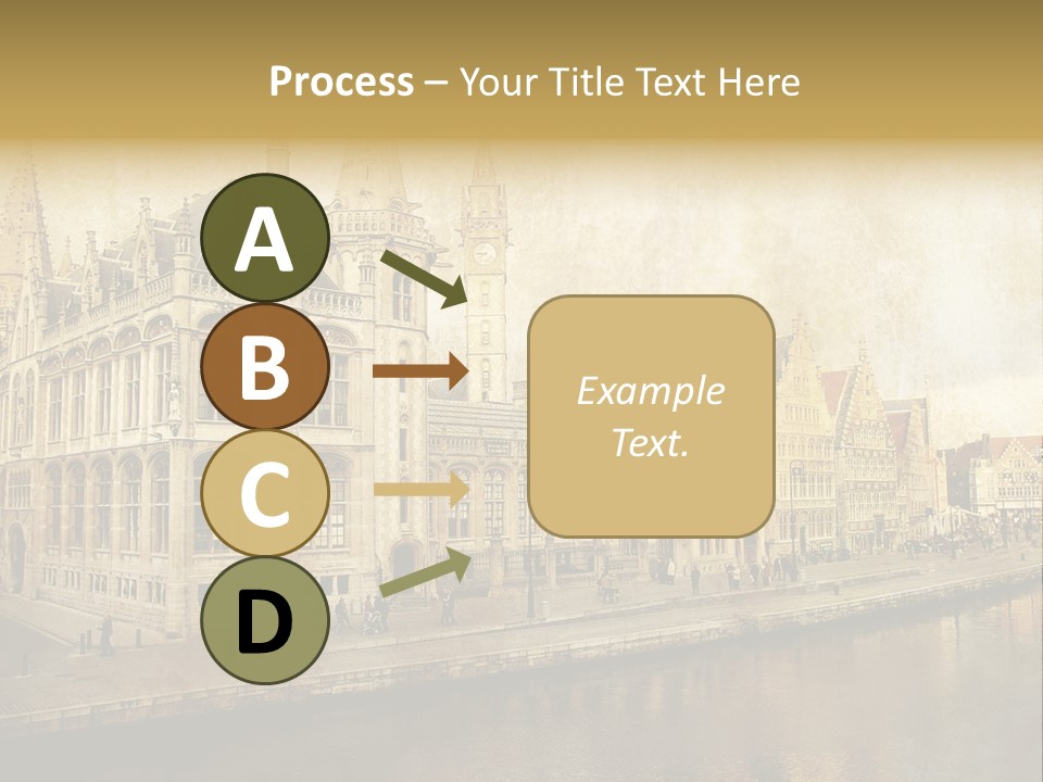 City Clocktower Texture PowerPoint Template
