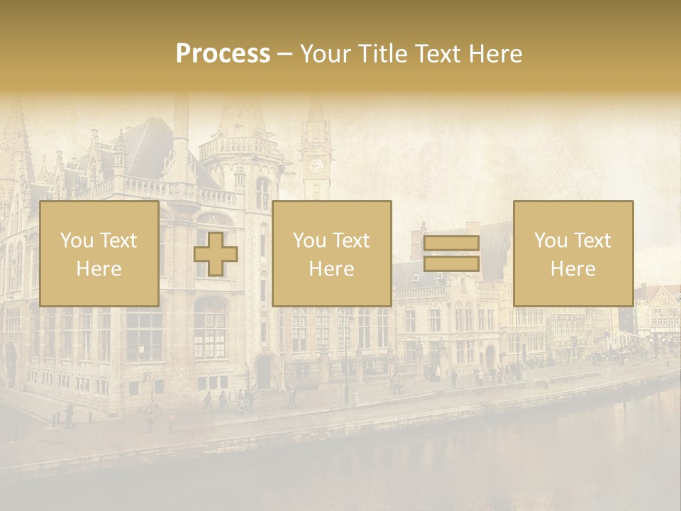 City Clocktower Texture PowerPoint Template