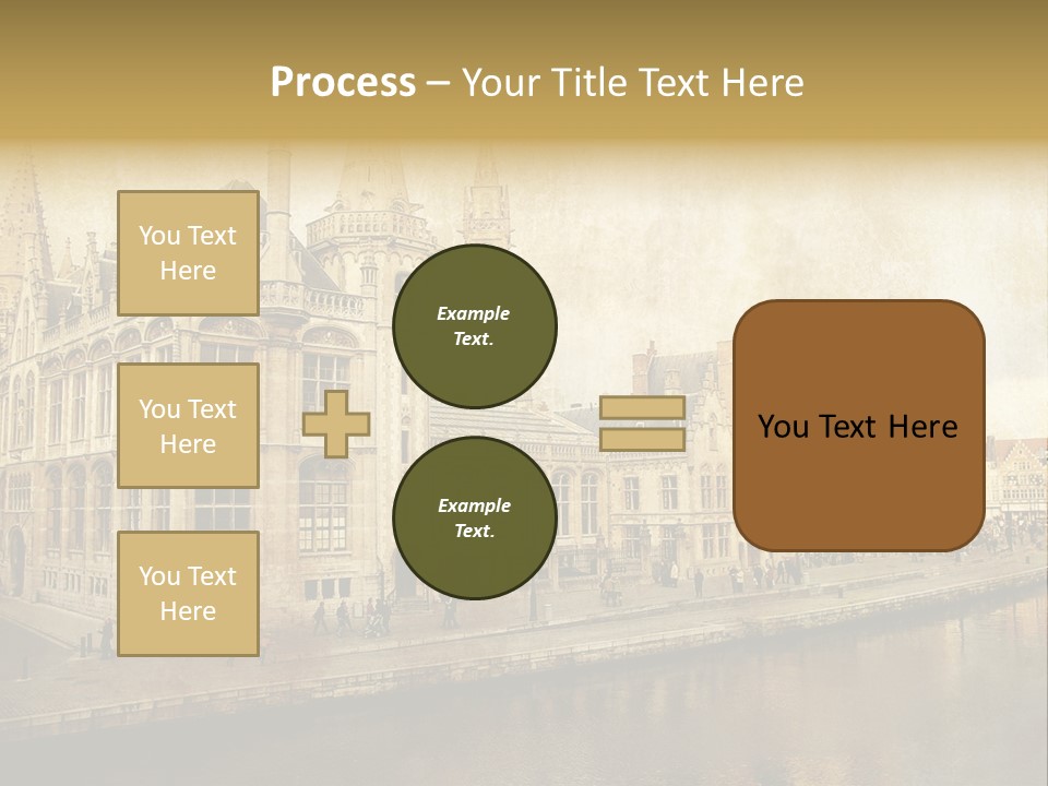 City Clocktower Texture PowerPoint Template