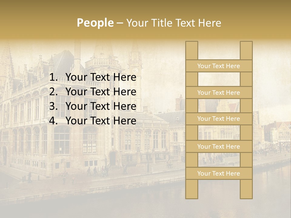 City Clocktower Texture PowerPoint Template