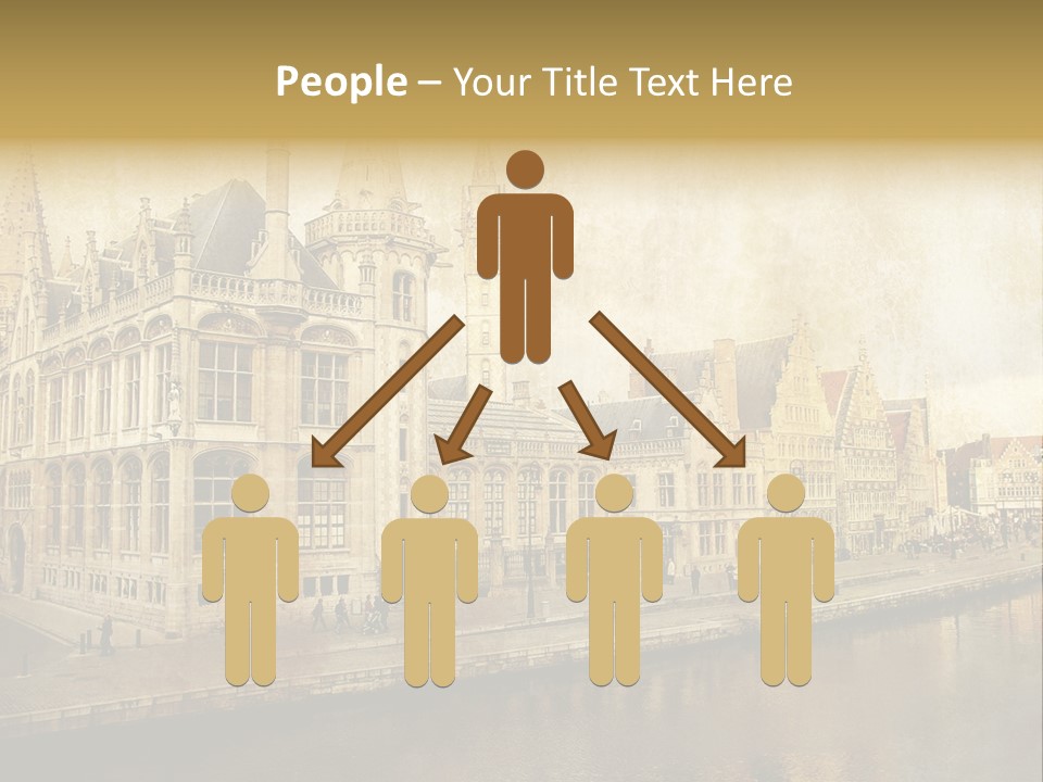 City Clocktower Texture PowerPoint Template