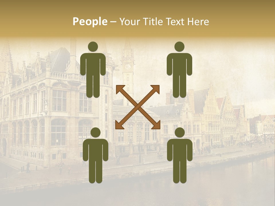 City Clocktower Texture PowerPoint Template