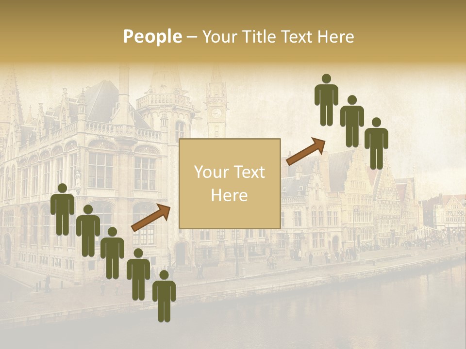 City Clocktower Texture PowerPoint Template