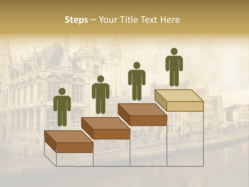 City Clocktower Texture PowerPoint Template