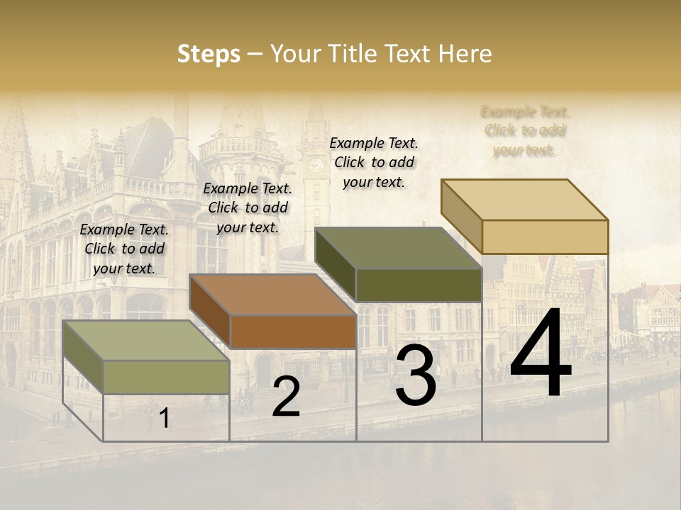 City Clocktower Texture PowerPoint Template