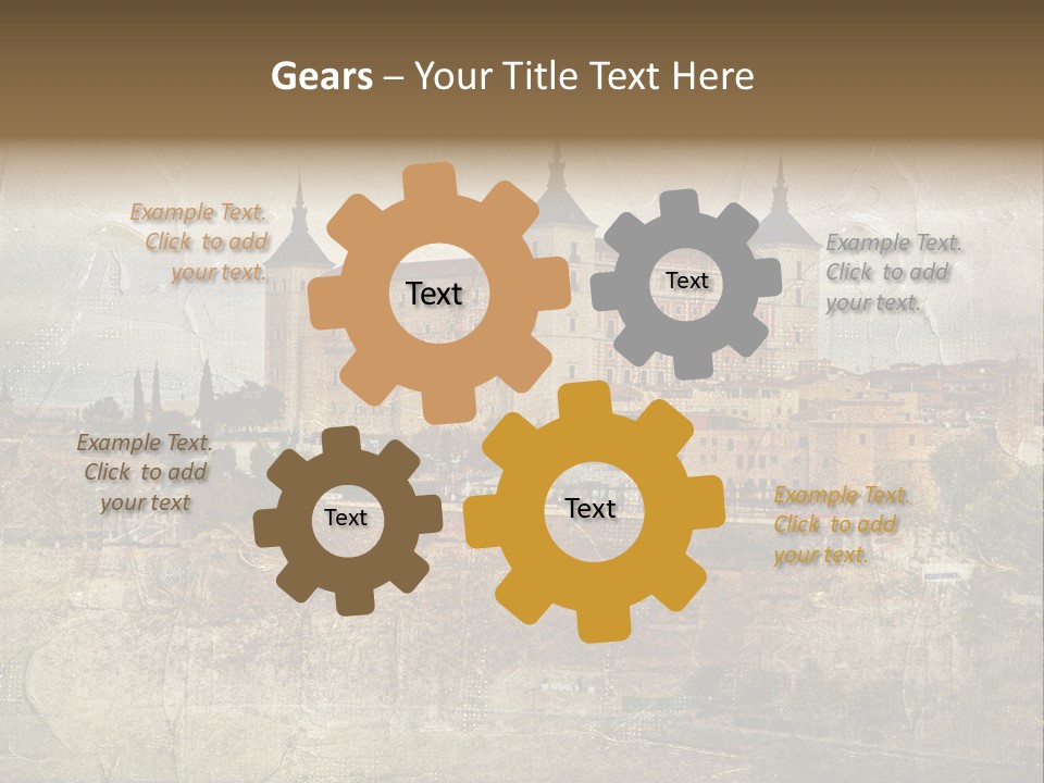 Architecture Medieval Alcazar PowerPoint Template