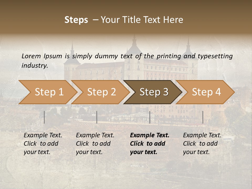 Architecture Medieval Alcazar PowerPoint Template