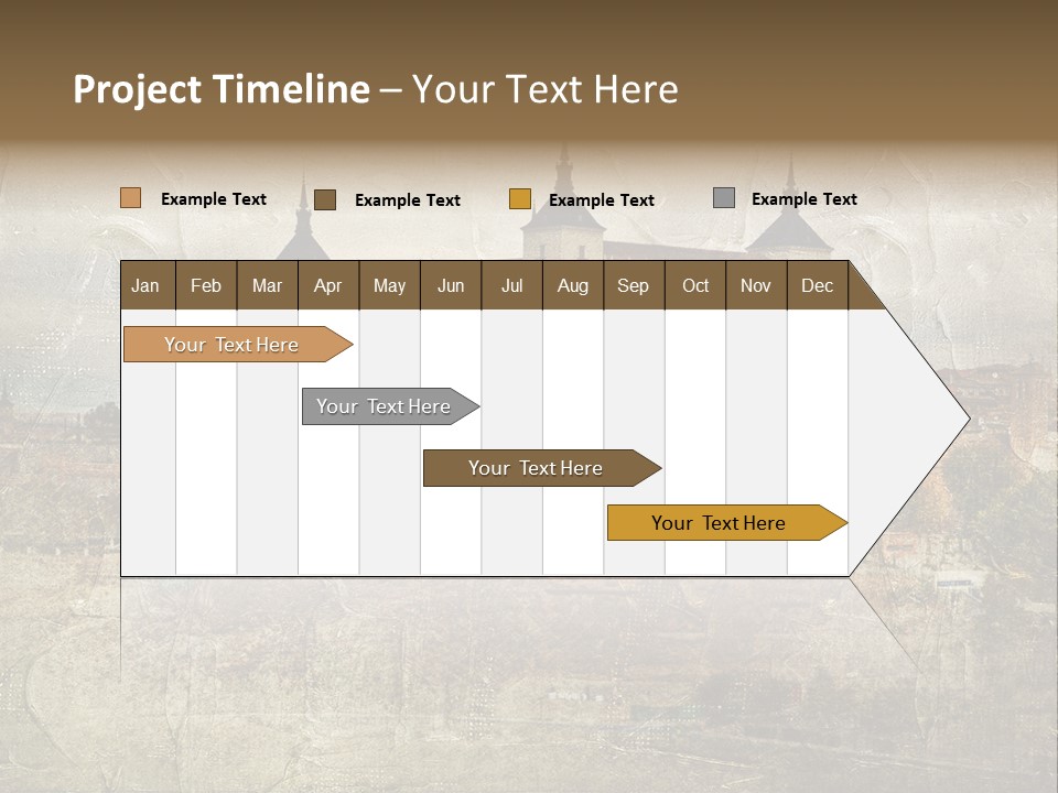 Architecture Medieval Alcazar PowerPoint Template