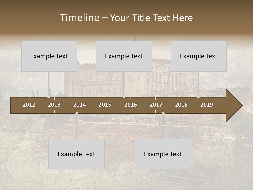Architecture Medieval Alcazar PowerPoint Template