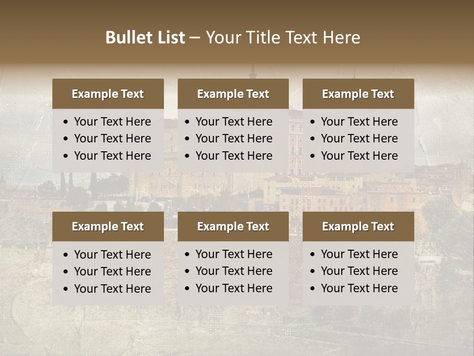 Architecture Medieval Alcazar PowerPoint Template