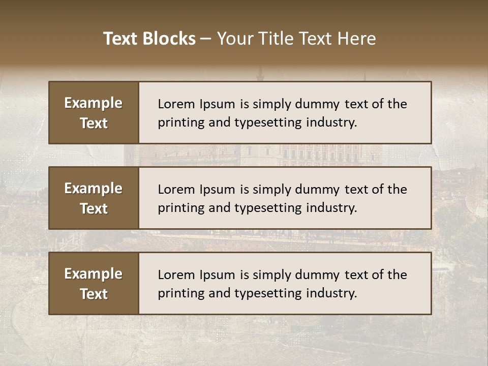 Architecture Medieval Alcazar PowerPoint Template