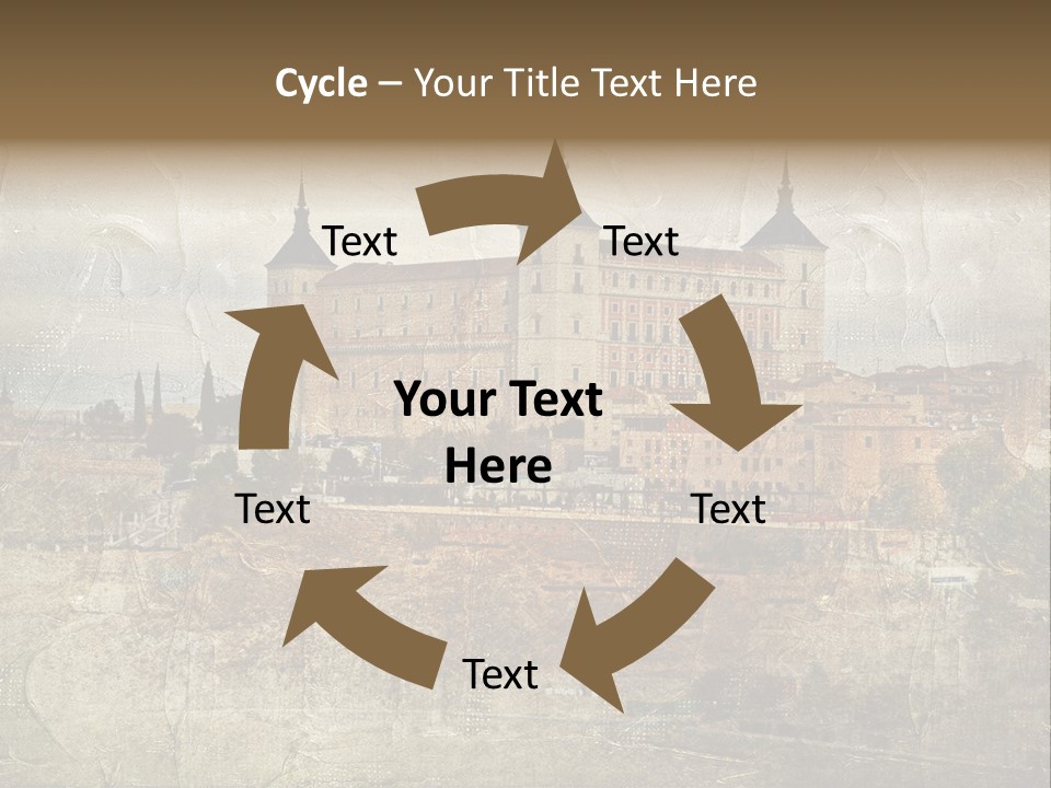 Architecture Medieval Alcazar PowerPoint Template