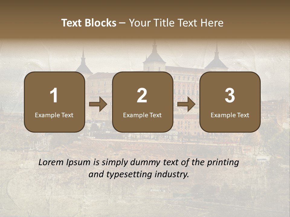 Architecture Medieval Alcazar PowerPoint Template