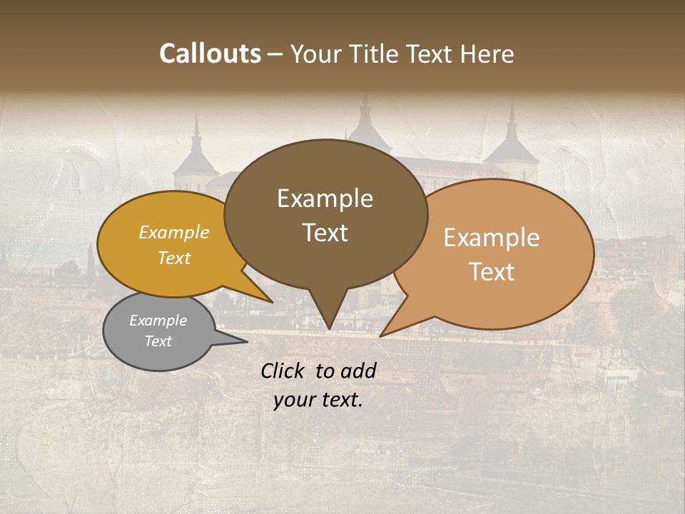Architecture Medieval Alcazar PowerPoint Template