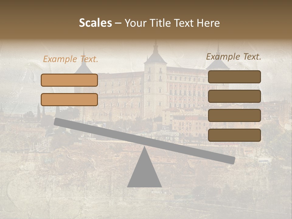 Architecture Medieval Alcazar PowerPoint Template