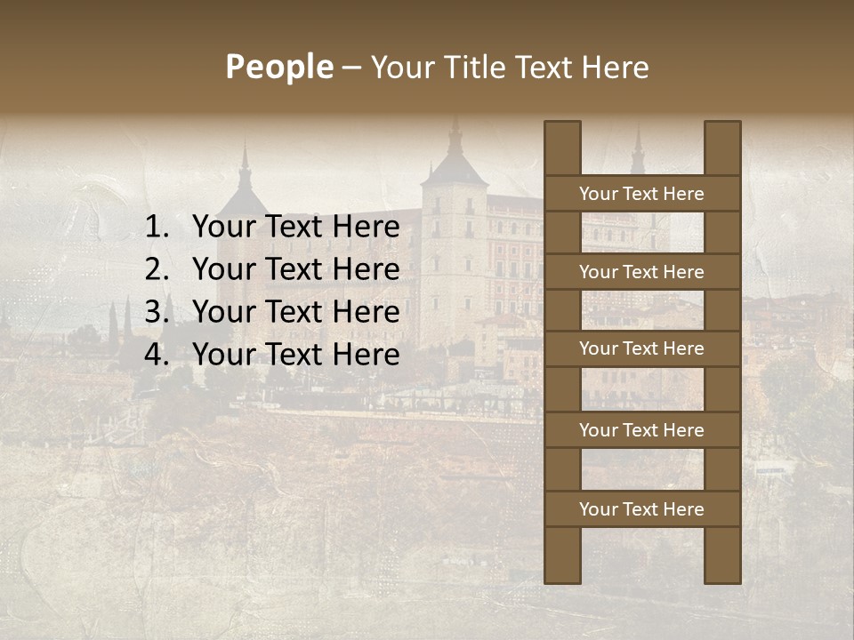 Architecture Medieval Alcazar PowerPoint Template