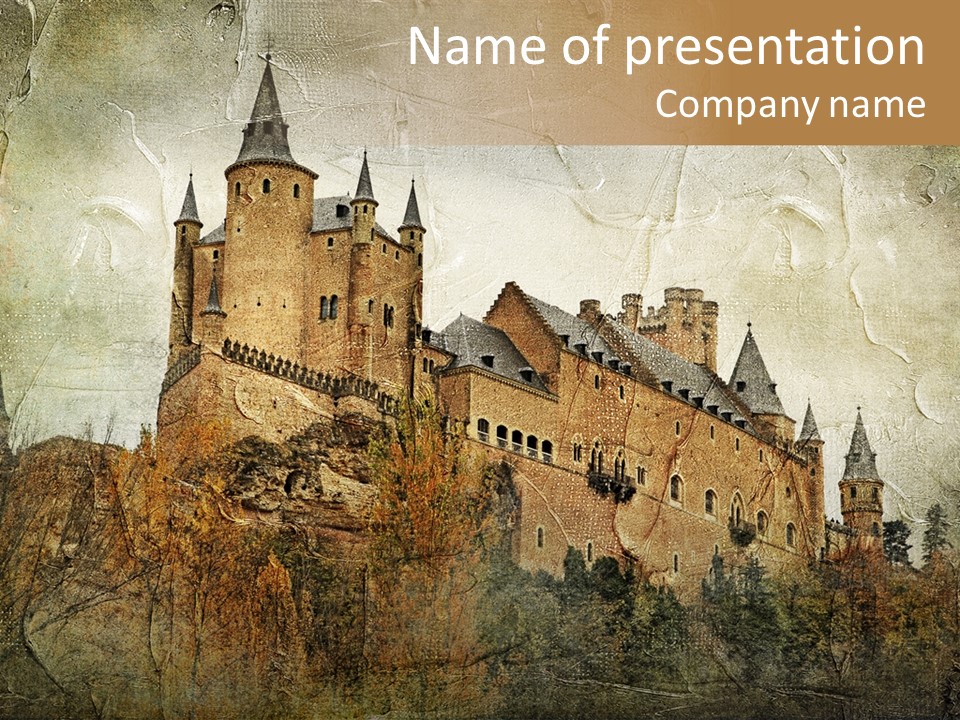 Majestic Palace Tower PowerPoint Template