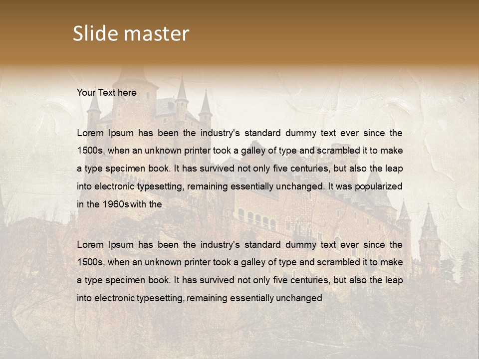 Majestic Palace Tower PowerPoint Template