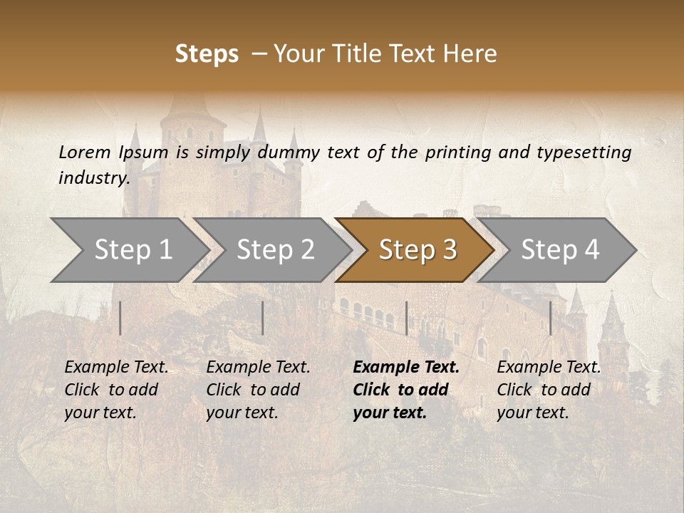Majestic Palace Tower PowerPoint Template