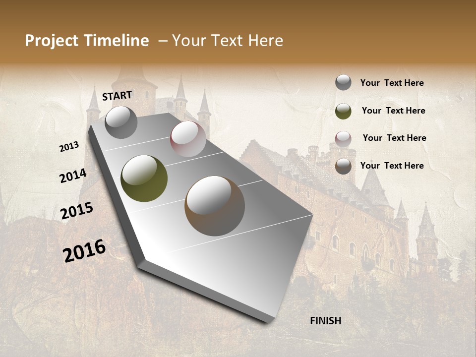 Majestic Palace Tower PowerPoint Template
