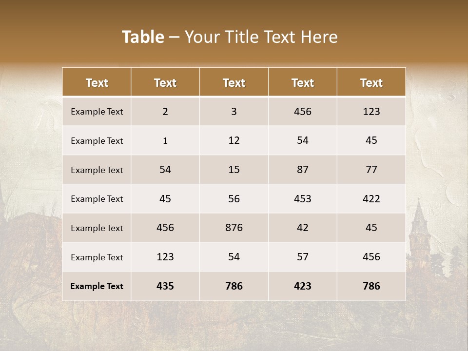 Majestic Palace Tower PowerPoint Template