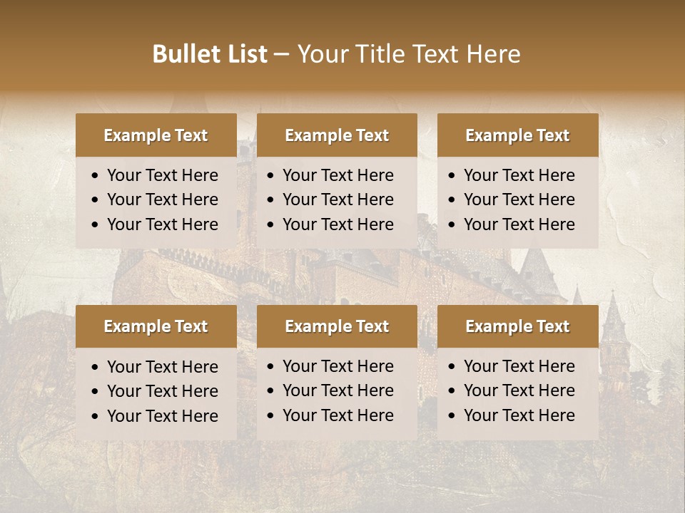 Majestic Palace Tower PowerPoint Template